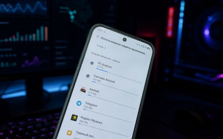 Скрытый монитор Android: кто на самом деле жрёт оперативку?